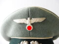 Schirmmütze für Mannschaften der Infanterie, Eigentumstück in gutem Zustand, Kopfgrösse 56