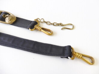 Kriegsmarine, Dolch für Offiziere mit Gehänge. Hersteller Alcoso Solingen, die Klinge ist , sonst gut und zusammengehörig gekürzt