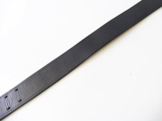 U.S. black leather belt 122cm total length, 55mm wide