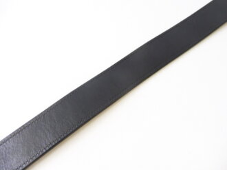 U.S. black leather belt 122cm total length, 55mm wide