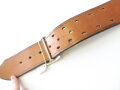 U.S. black leather belt 122cm total length, 55mm wide