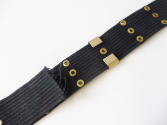 U.S. blue canvas belt with brass 65mm buckle .Total length 101cm