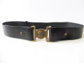 Royal Canadian Army Service Corps Belt "NIL SINE LABORE"  Black leather 60mm wide, total length103cm