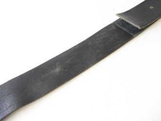 British Army Service Corps Belt "DIEU ET MON DROIT" Black leather 60mm wide, total length105cm