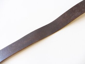 Koppelriemen für Parteiverbände, dunkelbraunes Leder, die Lasche versetzt, Gesamtlänge 95cm