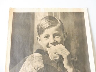 Plakat " Laßt uns nicht hungern " "...