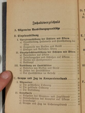 "Vorläufige Richtlininien für Ausbildung und Kampf von Skitruppen" vom 1.8.42 mit 175 Seiten