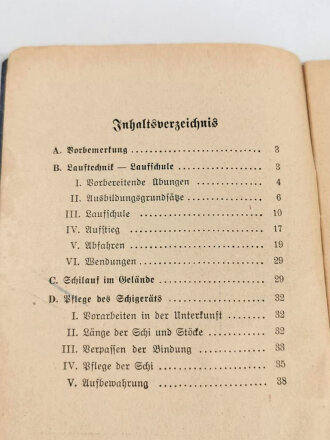 "Merkblatt Richtlininien für verkürzte Skiausbildung "  mit 40 Seiten