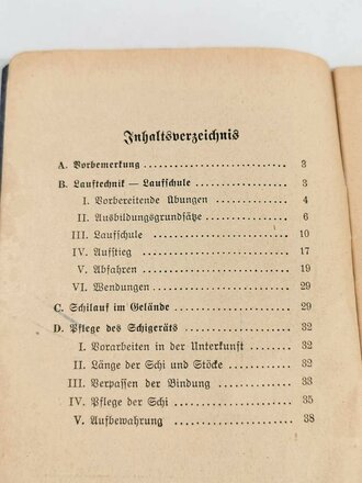 "Merkblatt Richtlininien für verkürzte Skiausbildung "  mit 40 Seiten