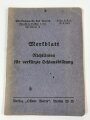 "Merkblatt Richtlininien für verkürzte Skiausbildung "  mit 40 Seiten