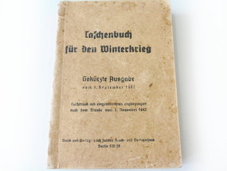 "Taschenbuch für den Winterkrieg" Gekürzte Ausgabe vom 1.September 1942 mit 270 Seiten