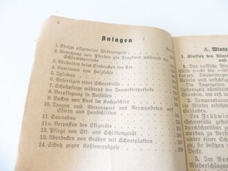 "Taschenbuch für den Winterkrieg" Gekürzte Ausgabe vom 1.September 1942 mit 270 Seiten