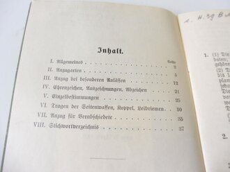 Anzugordnung für das Reichsheer, datiert 1935, 40 Seiten