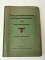 "Telegraphenbauordnung der Deutschen Reichspost" Teil 12: Kabelspleißungen, Berlin 1942 mit 105 Seiten