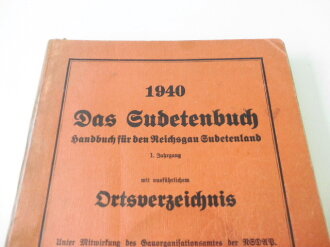 "Das Sudetenbuch, Handbuch für den Reichsgau...