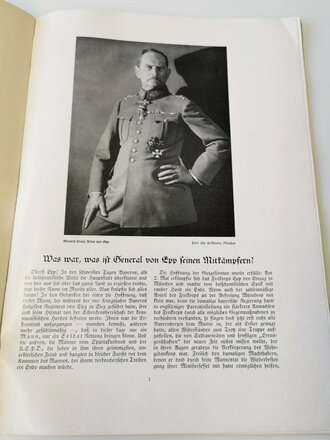 "General Franz Ritter von Epp" Sonderdruck aus...