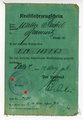 Kraftfahrzeugschein datiert 1936