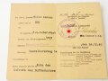 Sicherheits- und Hilfsdienst Personalausweis eines Angehörigen aus Frankfurt/Main datiert 1940