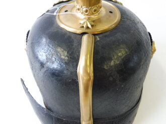 Preußen, Pickelhaube für einen Offizier im Füsilier-Regiment Generalfeldmarschall Prinz Albrecht von Preußen (Hannoversches) Nr 73 . Unbespielter Helm, sicherlich leicht zu verbessern