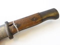 1. Weltkrieg, Seitengewehr M1884/98 mit preußischer Abnahme von 1915, narbiges Stück