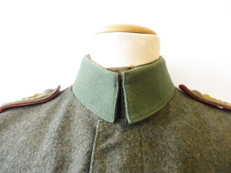 1.Weltkrieg, Feldbluse M15 für einen Offizier im Kgl. Sächs. 8. Feld-Artillerie-Regiment Nr. 78. Ursprünglich ein Kammerstück für Mannschaften datiert 1917. Getragene Feldbluse in sehr gutem Zustand