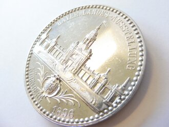 Bayern 1896, Medaille aus Leichtmetall " Bayer. Landes Ausstellung " Durchmesser 50mm