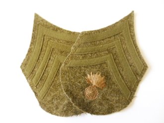 U.S. Army WWI, Pair Sergeant Ordnance Department patches