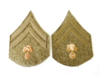 U.S. Army WWI, Pair Corporal Ordnance department patches
