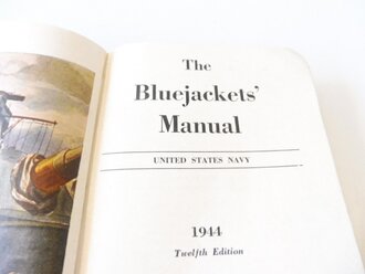 U.S. Navy 1944 dated "The Bluejacket´s manual" 585 pages