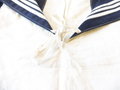 Kriegsmarine Hemdenkragen, so zum blauen Hemd und auf befehl auch zum Arbeitshemd getragen. Getragenes Stück