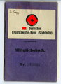 N.S.Deutscher Frontkämpfer Bund ( Stahlhelm ) Mitgliedsbuch ausgestellt 1935 für einen Angehörigen aus Darmstadt