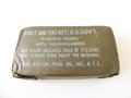 U.S. 1942 dated First aid pouch with cardboard boxed bandage