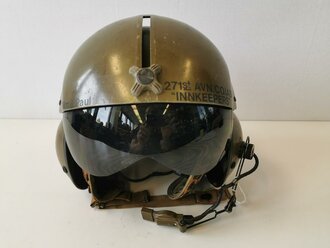 U.S. Vietnam war Helicopter helmet made by Bentex Corporation dated 69