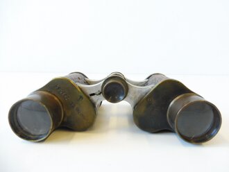 U.S. WWI Signal Corps Bausch & Lomb Binoculars in Case. Clear optics