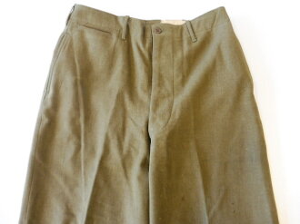 U.S. 1942 dated Trousers wool, light shade pattern 1937, size 33 x 33. Uncleaned