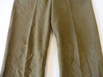 U.S. 1942 dated Trousers wool, light shade pattern 1937, size 33 x 33. Uncleaned