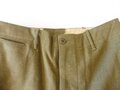 U.S. 1942 dated Trousers wool, light shade pattern 1937, size 33 x 33. Uncleaned