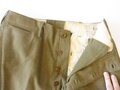 U.S. 1942 dated Trousers wool, light shade pattern 1937, size 33 x 33. Uncleaned