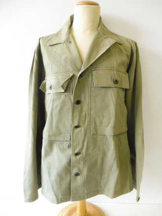 U.S. WWII Jacket HBT " Special" ( with gas flap ) size 38R