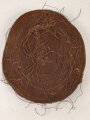 U.S. Tarnmaterial für Stahlhelmnetz. Braun, Durchmesser der Rolle etwa 35cm. Alter und Herkunft unbekann