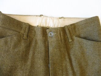 U.S. WWI wool pants, Hercules Clothing, Contract May 13, 1918