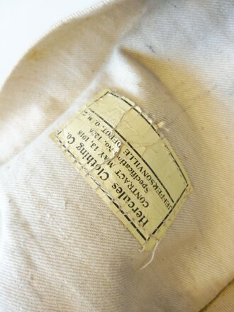 U.S. WWI wool pants, Hercules Clothing, Contract May 13, 1918