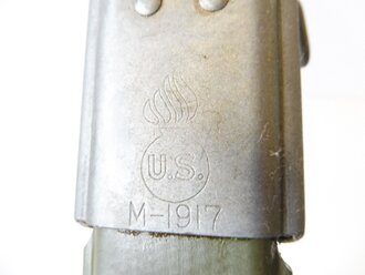 U.S. WWII, M1917 Shotgun Bayonet Scabbard, original paint