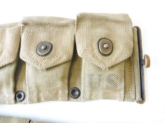 U.S. WWII, Belt, Cartridge, M1 Rifle. Used, dated 1942