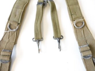 U.S. WWII dated Modell 1943 suspenders, well used