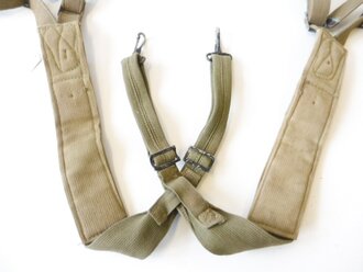U.S. WWII dated Modell 1943 suspenders, well used
