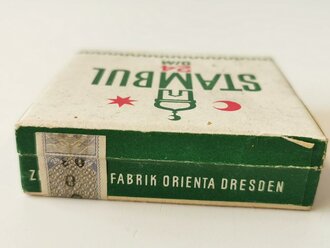 Pack "Stanbul " Zigaretten. Ungeöffnet, Steuerbanderole mit Hakenkreuz