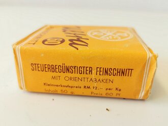 Pack "Ultra 60 Feinschnitt" Tabak. Ungeöffnet, Steuerbanderole mit Hakenkreuz