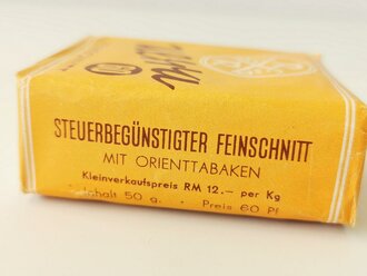 Pack " Ultra 60 Feinschnitt" Tabak. Ungeöffnet, Steuerbanderole mit Hakenkreuz