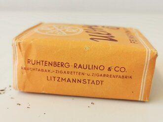 Pack "Ultra 60 Feinschnitt" Tabak. Ungeöffnet, Steuerbanderole mit Hakenkreuz